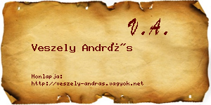 Veszely András névjegykártya